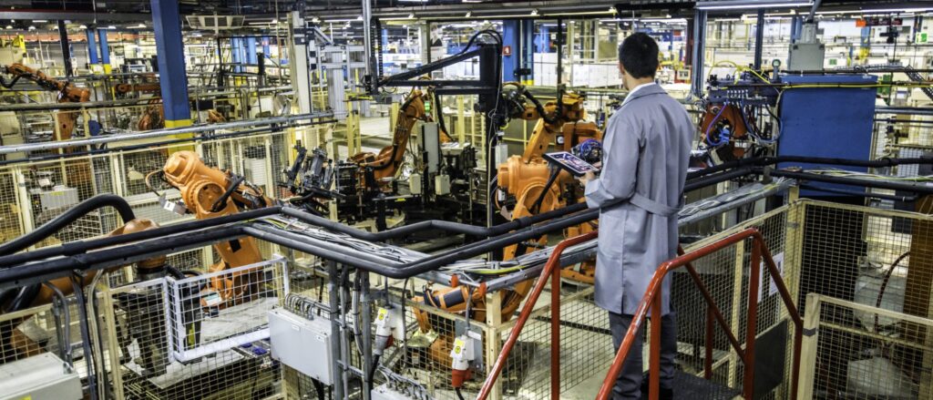 Manufacturing team at work