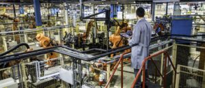 Manufacturing team at work