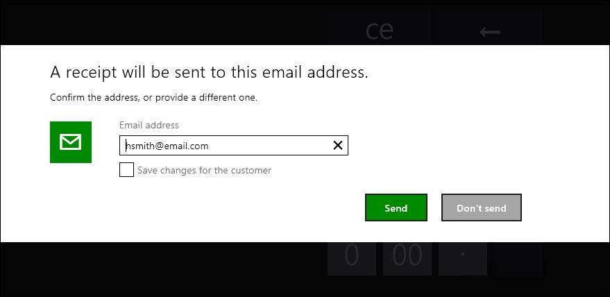 MPOS send email