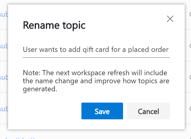 Rename Topic