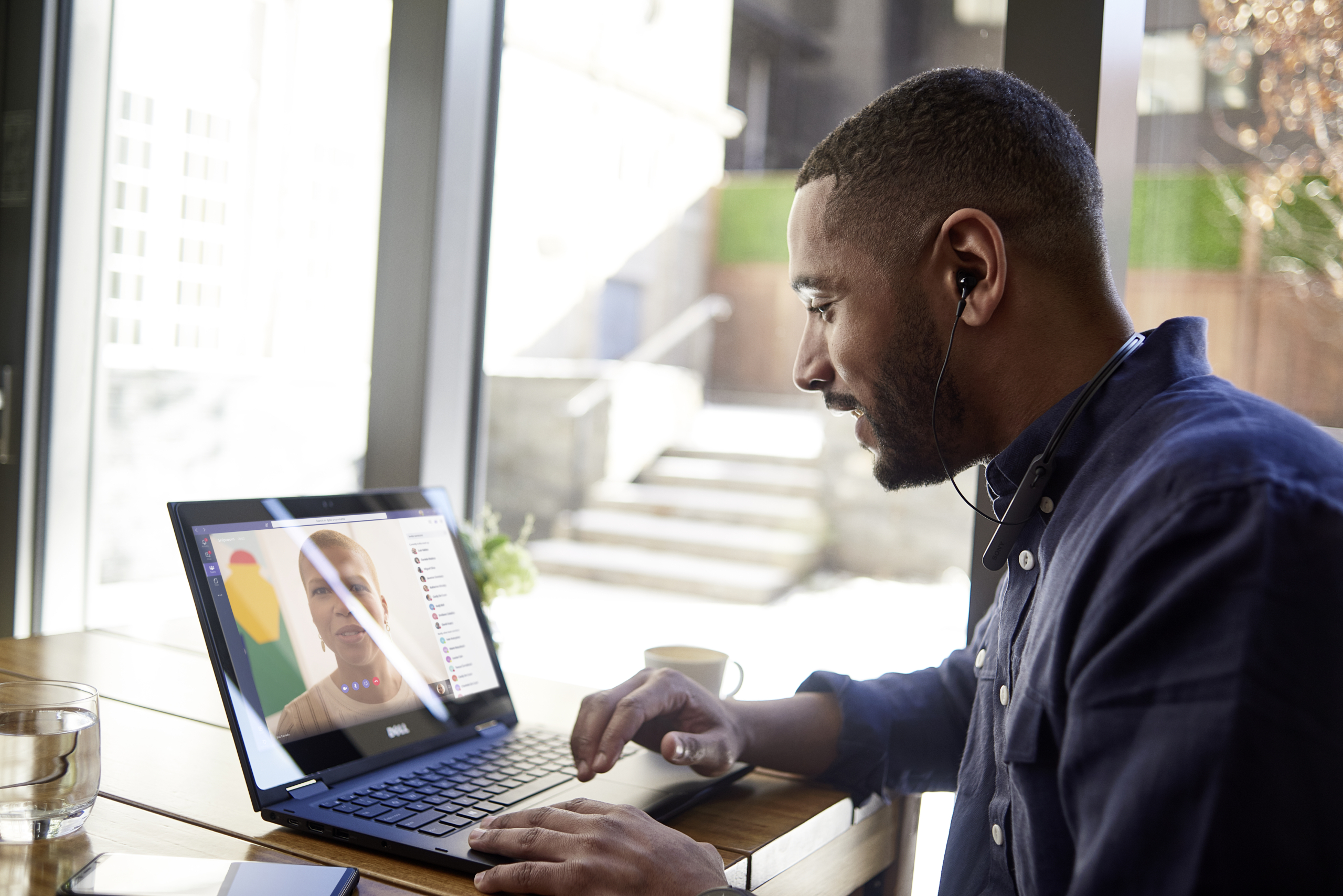 a man using a laptop computer