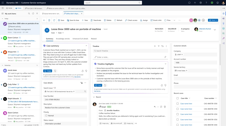 Timeline Highlights that allows agents to quickly catch-up on the timeline of a record.
