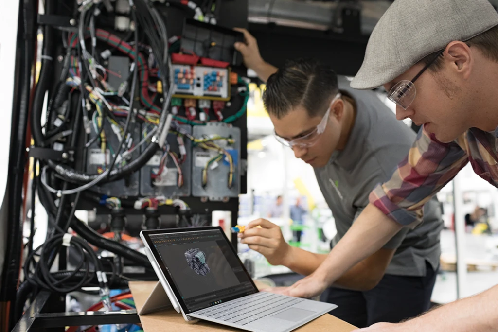 a man using a laptop computer