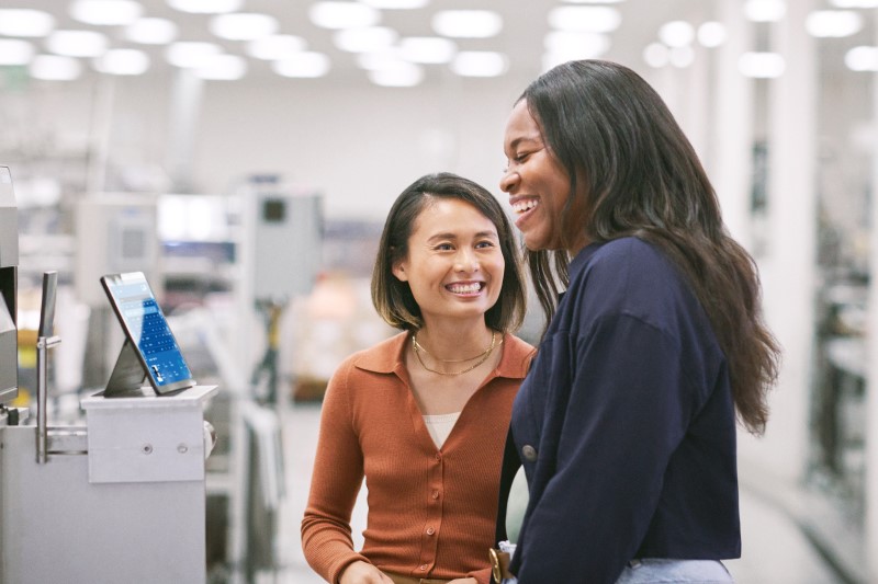 Empowered floor operations manager collaborates with developer and IT integrator on automated assembly floor powered by Azure.