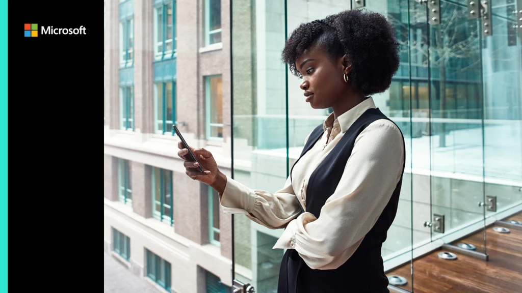 woman looking at her phone