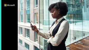 woman looking at her phone