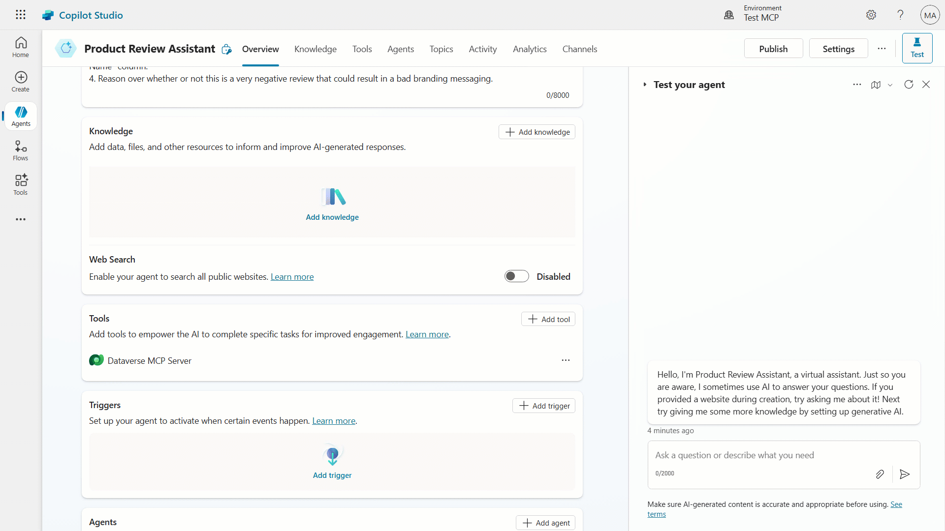 Using Dataverse MCP in Copilot studio is a compelling alternative to having agent makers using custom Dataverse connectors to manually create flows to store, update, or retrieve the data