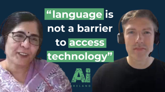 Kalika Bali on the AI Ireland podcast with the quote 