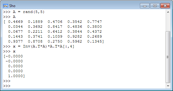 Sho console