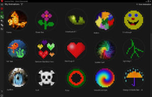 screenshot of Microsoft Expressive Pixels app home screen