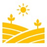a yellow sunny landscape
