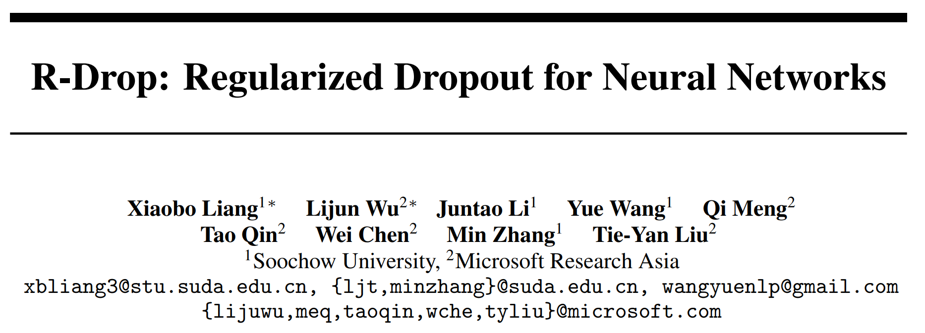R-Drop paper