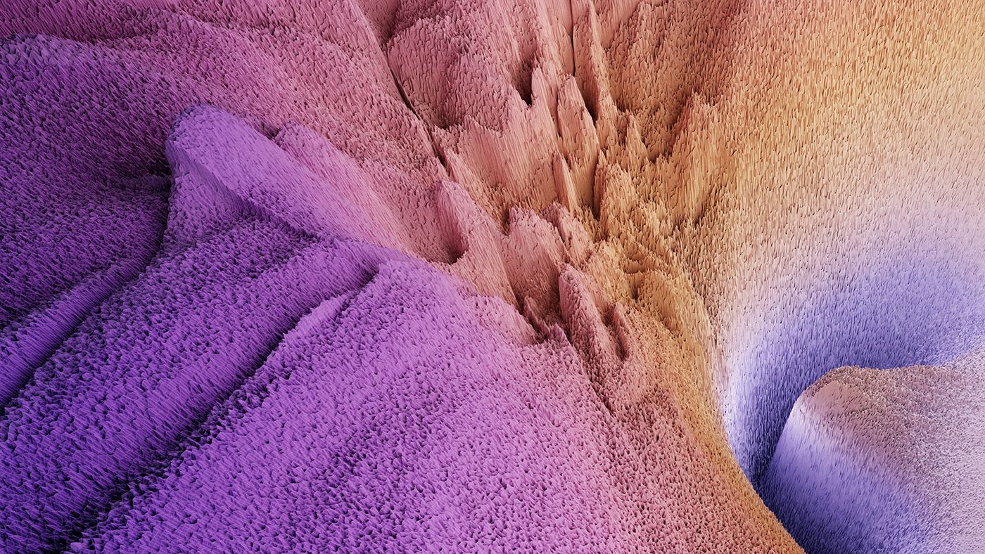Complex landscape for gradient descent