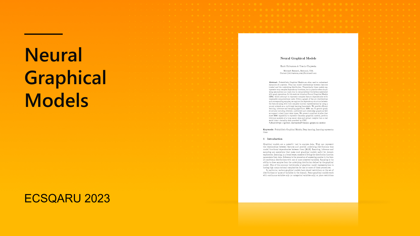 ECSQARU Blog Hero: Neural Graphical Models