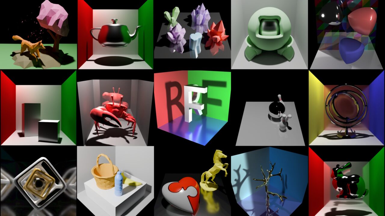 Results rendered by RenderFormer