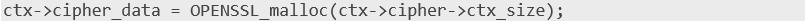 Screenshot of code