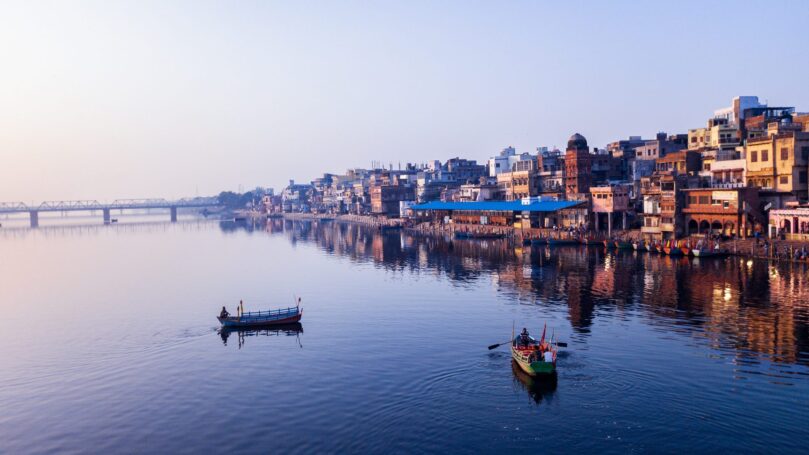 Boats on a body of water in India.