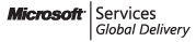 Logo pengiriman global Microsoft Services