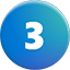 Un círculo azul con el número '3' que indica el paso 3.